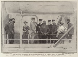 The Return of Dr Nansen after his attempt to reach the North Pole by Henry Marriott Paget